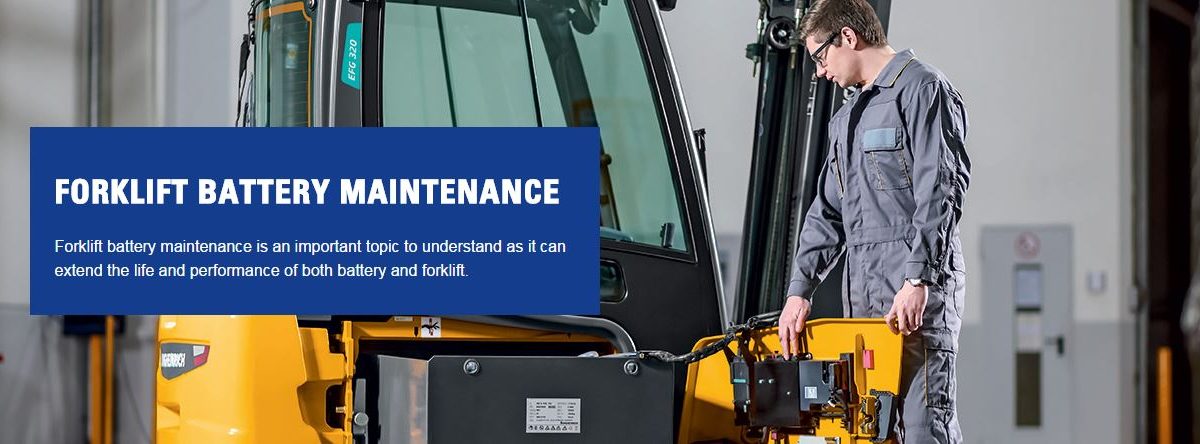 electric forklift battery maintenance charging station warehouse safety